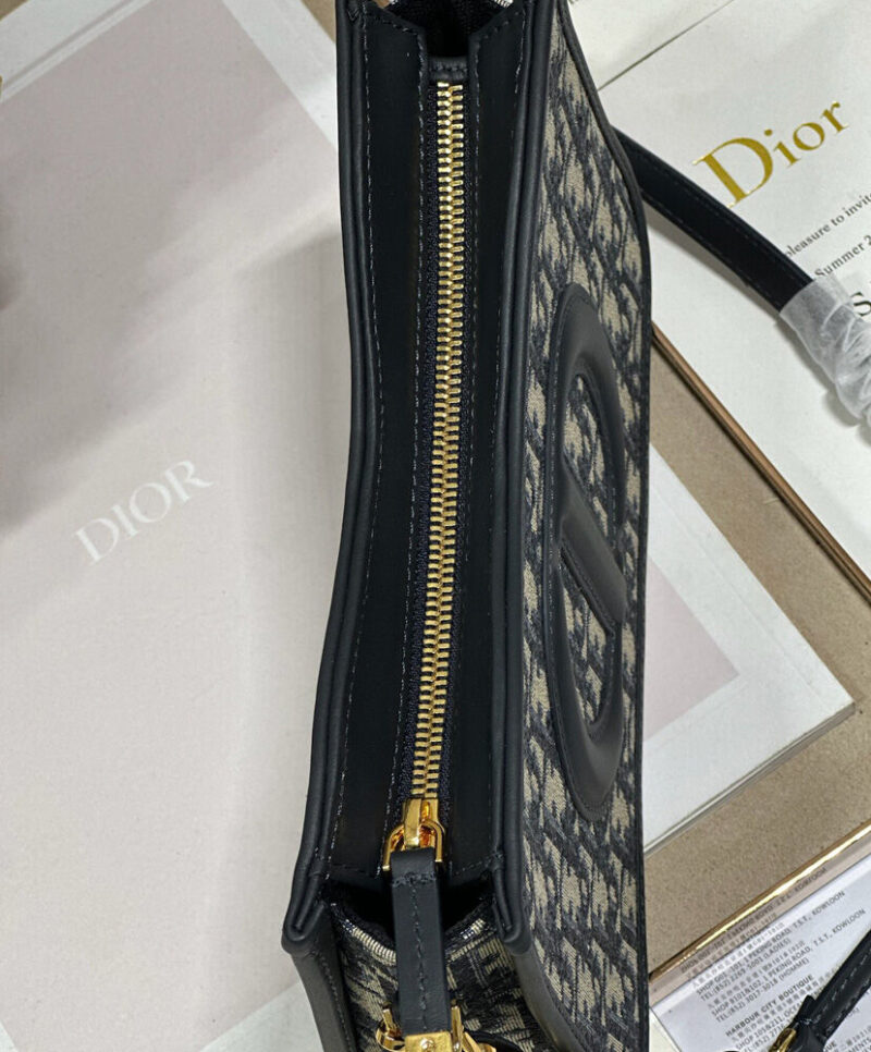 Christian Dior CD Signature Hobo Mini Bag Dark Blue